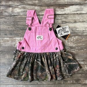 Bass Pro Shops Pink and Camouflage Baby Girl Dress, Size 12M